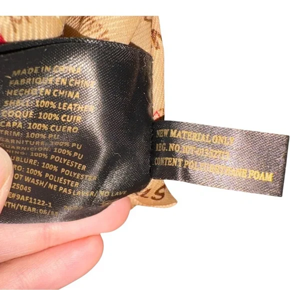 Stone Mountain Leather Hobo Handbag Black Brown & Tan - Picture 9 of 10